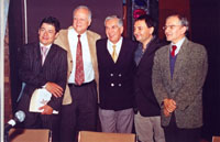 Mario Saavedra, Ra�l Hern�ndez, Ren� Avil�s Fabila, David Gut�errez y Bernardo Ruiz