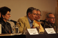 Ren&eacute; Avil&eacute;s Fabila recibe homenaje por trayectoria en la Sala M. Ponce del Palacio de Bellas Artes - 50 a&ntilde;os de Literatura - Protagonistas de la literatura mexicana.  Participantes: Miguel Sabido, Silvia Molina, Ren&eacute; Avil&eacute;s, Jos&eacute; Agust&iacute;n, Eraclio Zepeda y Bernardo Ruiz