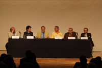 Ren&eacute; Avil&eacute;s Fabila recibe homenaje por trayectoria en la Sala M. Ponce del Palacio de Bellas Artes - 50 a&ntilde;os de Literatura - Protagonistas de la literatura mexicana.  Participantes: Miguel Sabido, Silvia Molina, Ren&eacute; Avil&eacute;s, Jos&eacute; Agust&iacute;n, Eraclio Zepeda y Bernardo Ruiz