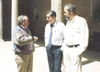 Ren&eacute; Avil&eacute;s Fabila con Paco Ignacio Taibo I y Humberto Musacchio