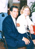 Ren&eacute; Avil&eacute;s Fabila con la periodista Mayt&eacute; Noriega