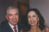 Ren&eacute; Avil&eacute;s Fabila con la actriz Lilia Arag&oacute;n