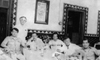 Carlos Montemayor, de pie Rub�n Bonifaz Nu�o, Juan Ba�uelos, Marco Antonio Campos, Jos� Luis Cuevas y Ren� Avil�s Fabila, en Cocula, Jalisco, 1980.
