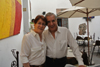 Ren� con su hermana Iris Santacruz Fabila