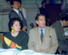 Rosario y Ren� durante la entrega del Premio Nacional de Periodismo, entregado por art�culo de fondo, en 1994