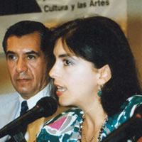 Ethel Krause y René Avilés Fabila