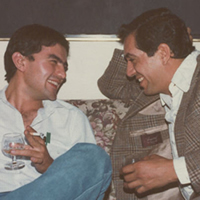 Con Bernardo Ruiz (1982)