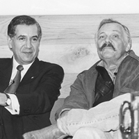 Con José Luis Cuevas<br>Fondo de Cultura Económica (1995)