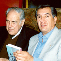 Con el académico español Alonso Samora Vicente