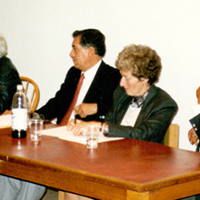 Con Carlos Monsiváis, Helen Anderson y José Agustín