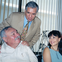 Con Eraclio Zepeda y Norma Meraz Dominguez