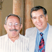 Con Paco Ignacio Taibo I en Madrid, España