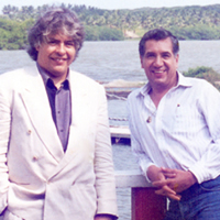 Ignacio Trejo Fuentes, Sebastián, René Avilés Fabila y Dionicio Morales en Tampico, 1994