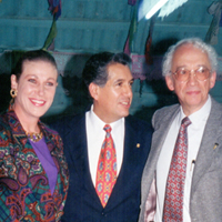 Mayté Noriega y Paco Huerta en el homenaje a RAF por 25 años como escritor
