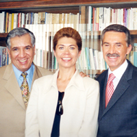 René Avilés Fabila y los políticos Beatriz Pagés y Carlos Madrazo