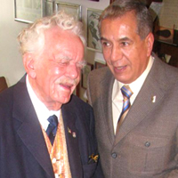 Con el poeta Rubén Bonifaz Nuño